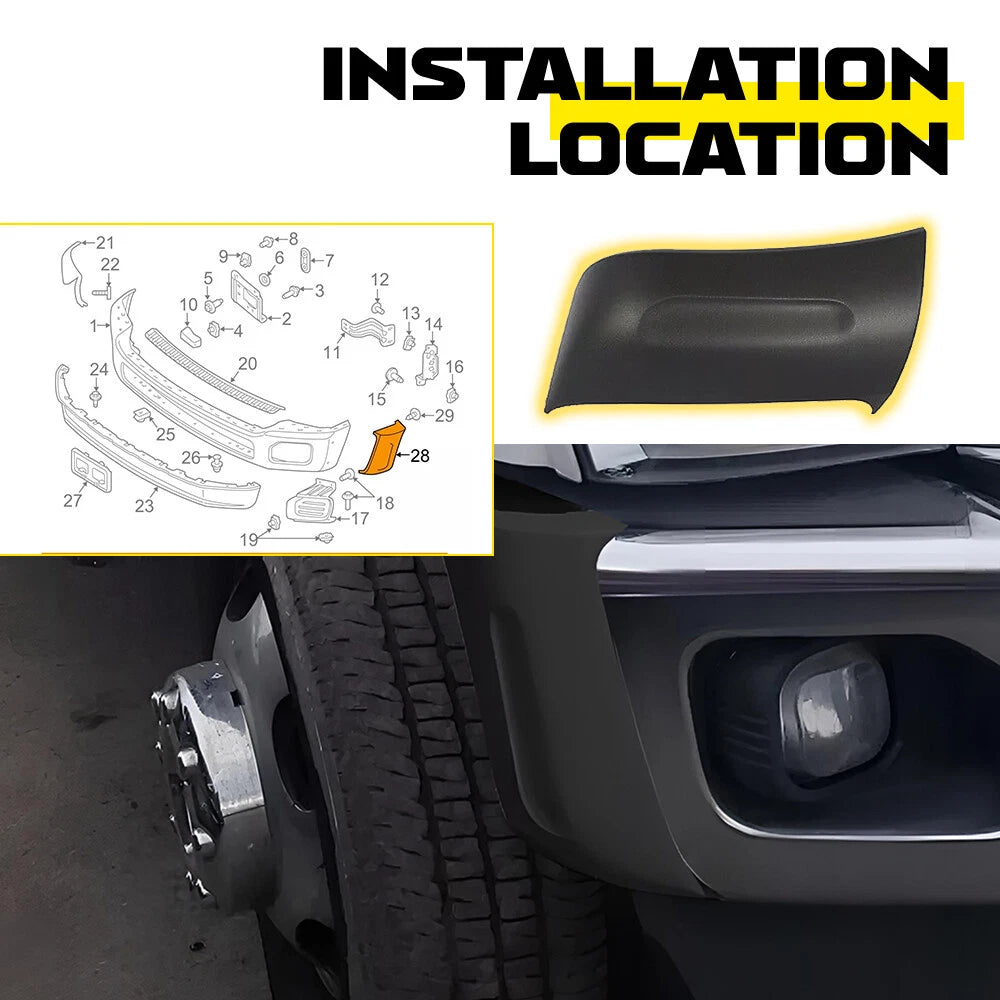 Right Bumper Molding Bar for Ford Super Duty (2011â2016)