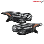Set of 2 Full LED Headlight Assemblies for Nissan Versa (2020–2021)