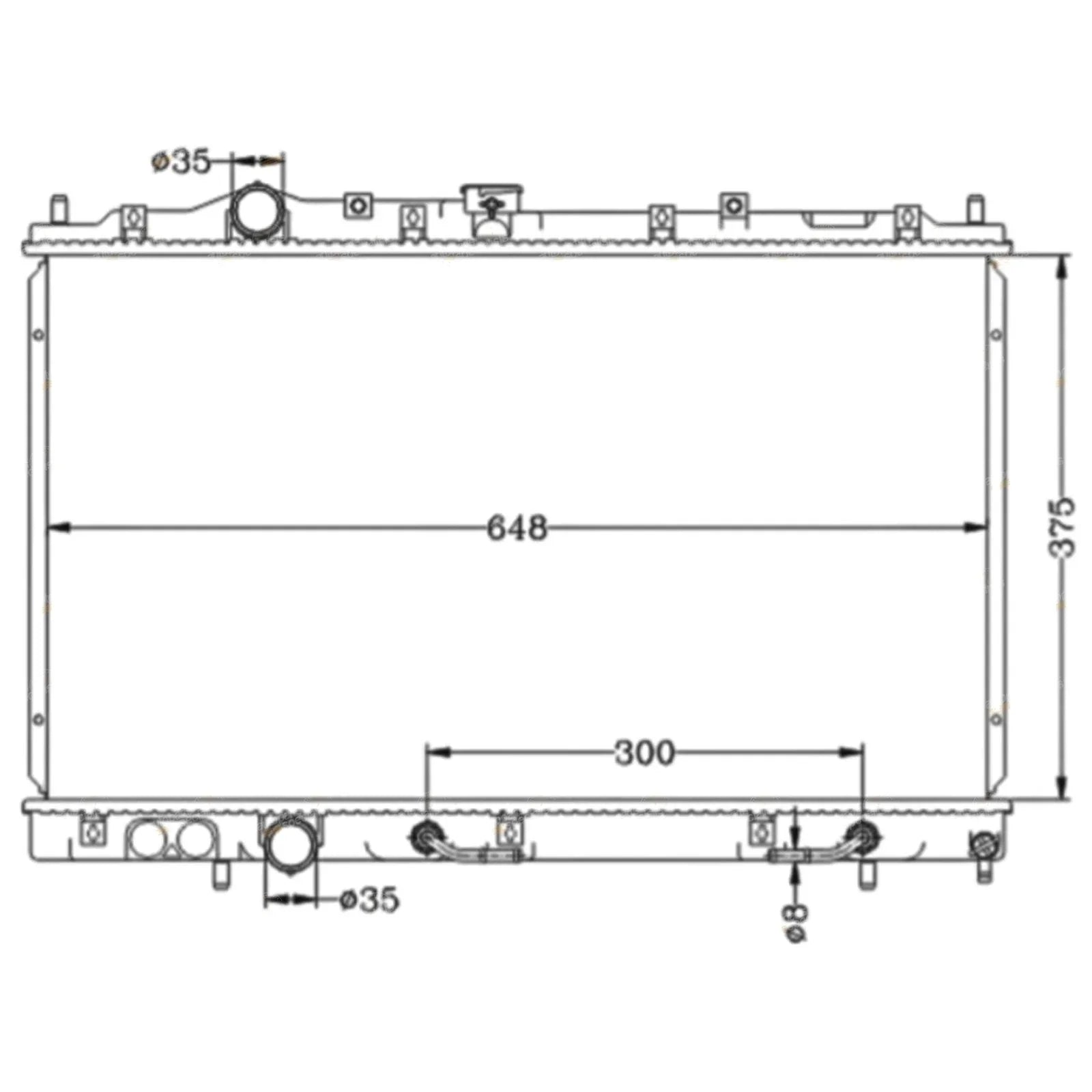 Aluminium Alloy Radiator for Mitsubishi Mirage CE (1996-2003)