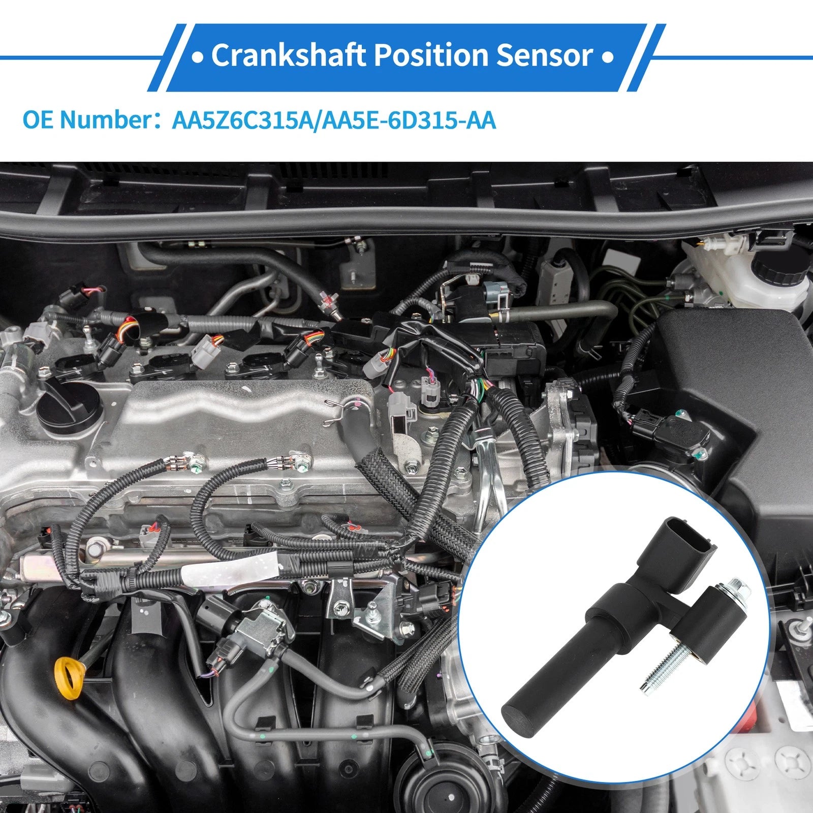 Crankshaft Position Sensor for Ford Edge Mk2 3.5 (2014) AA5Z6C315A