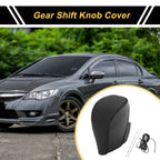 Gear Shift Knob Cover for Honda Civic (2016–2021) Black Faux Leather