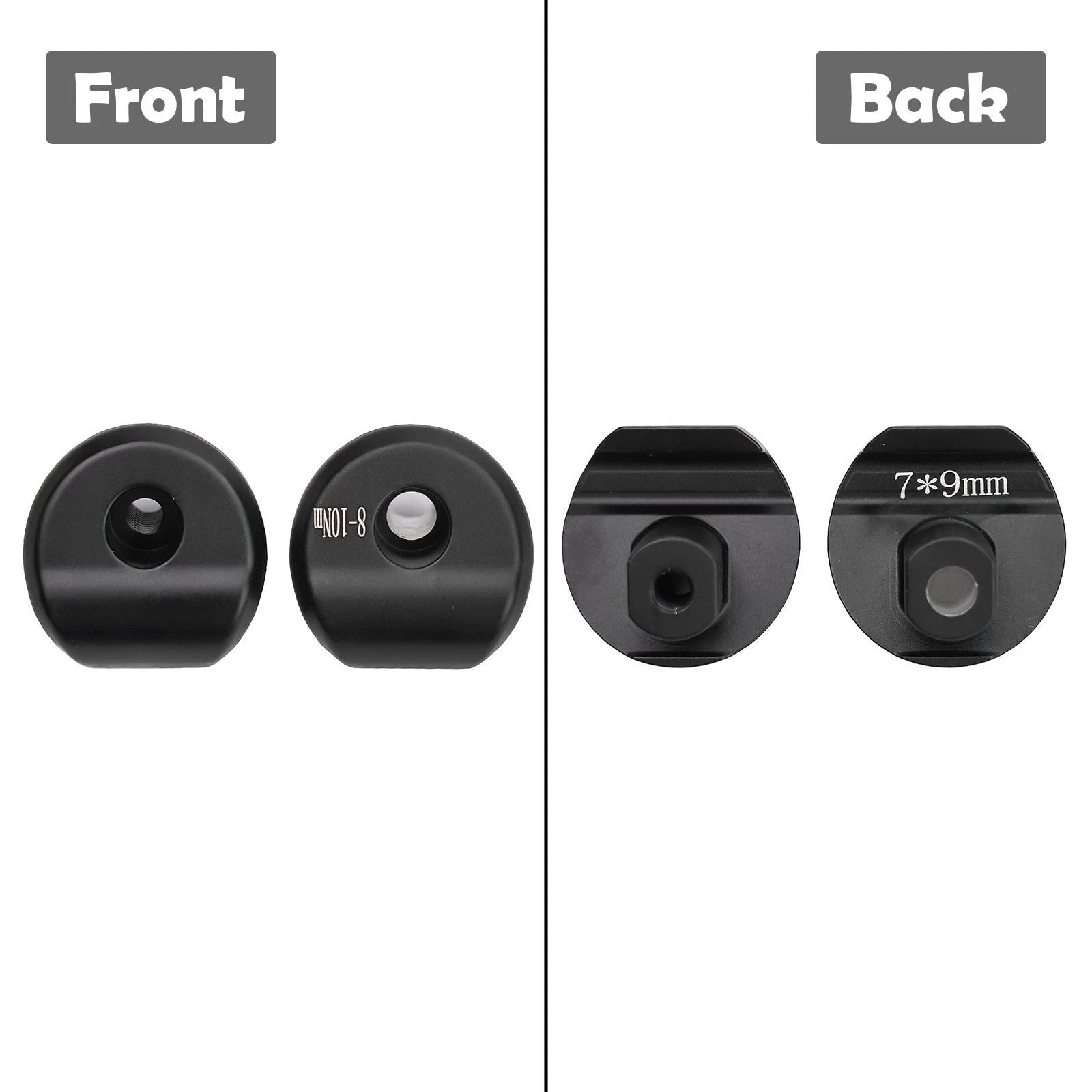 Bike Seatpost Clamp for 7x9mm Carbon Rails (Black)
