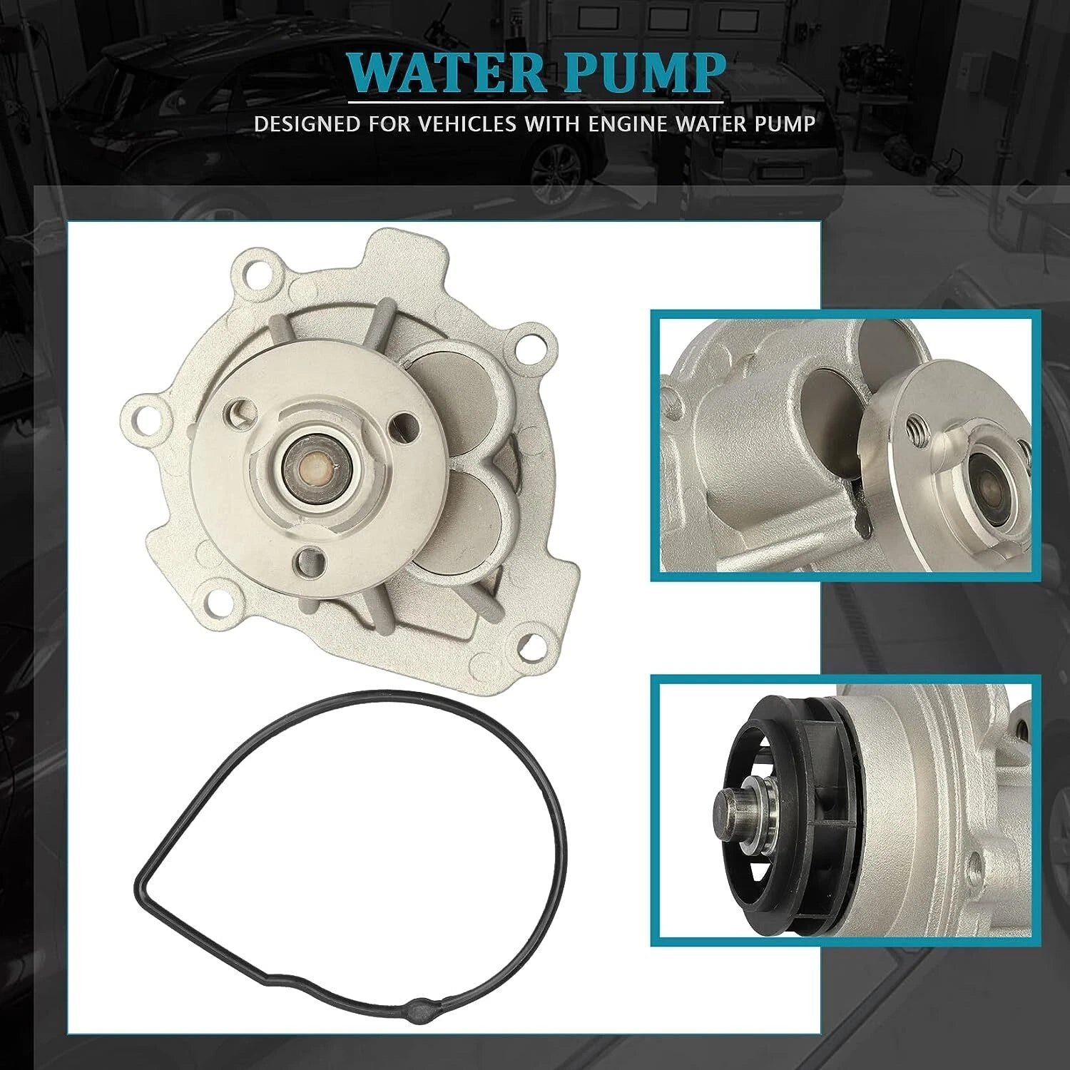 Water Pump for Chevrolet Sonic Aveo 5 Cruze (2009–2014) 130-2050