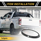 Carbon Fiber Tailgate Emblem Badge Cover for Ford Ranger (2023–2024)