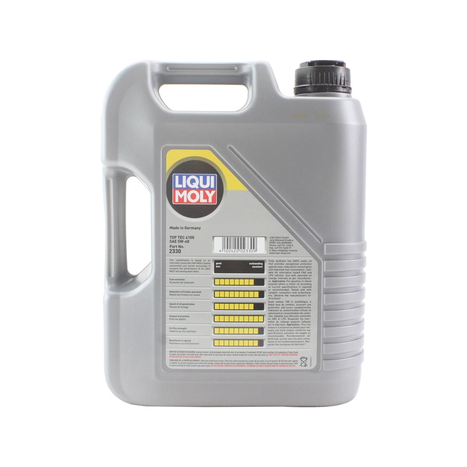 Liqui Moly Top Tec 4100 5W40 Oil Change Kit for Mercedes Sprinter (2018–2023)