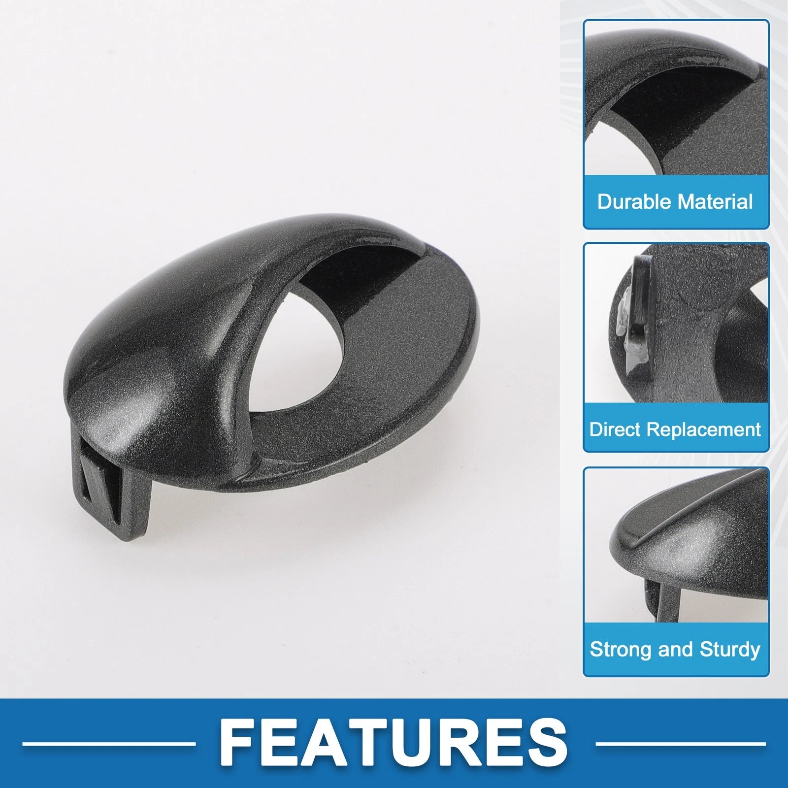 Headlight Washer Nozzle Cover Cap for BMW M3 (2008–2013) Gray