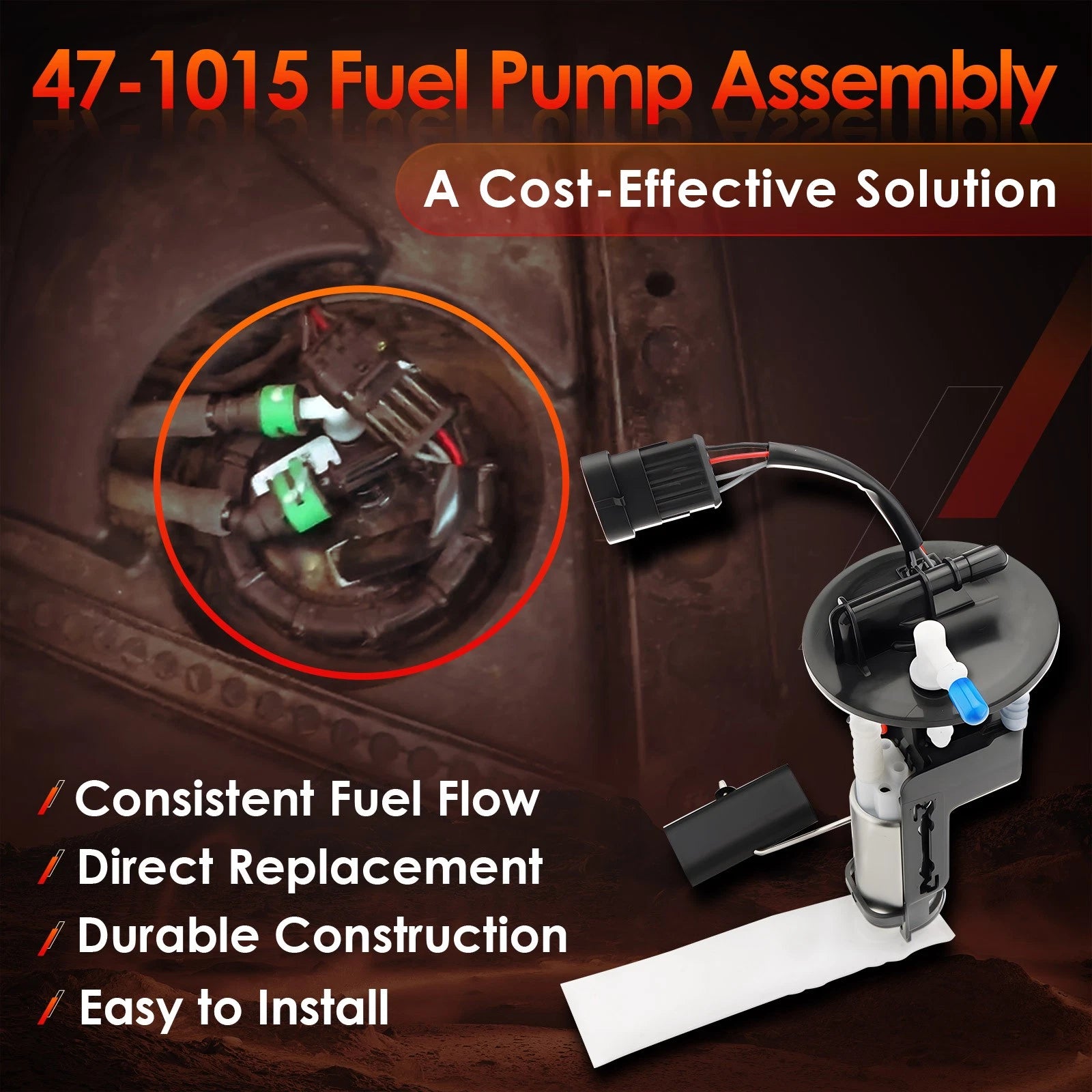 Fuel Pump Assembly for Polaris RZR XP 4 Turbo (2016–2021) 2208060 47-1015