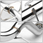 3.5" Oval Muffler Racing Catback Exhaust System for Honda Civic Ed/Ee/Ef/Sh (1988–1991)