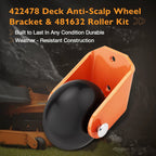 2X Deck Anti Scalp Wheel Rollers & Brackets for Scag Mower (42"–61")