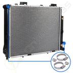 Radiator for Mercedes-Benz E320 (1998–2002) w/ Hose Clamps Kit 8-10mm 27-51mm