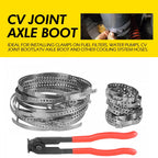 20x Adjustable CV Joint Boot Crimp Clamps with Pliers Tool