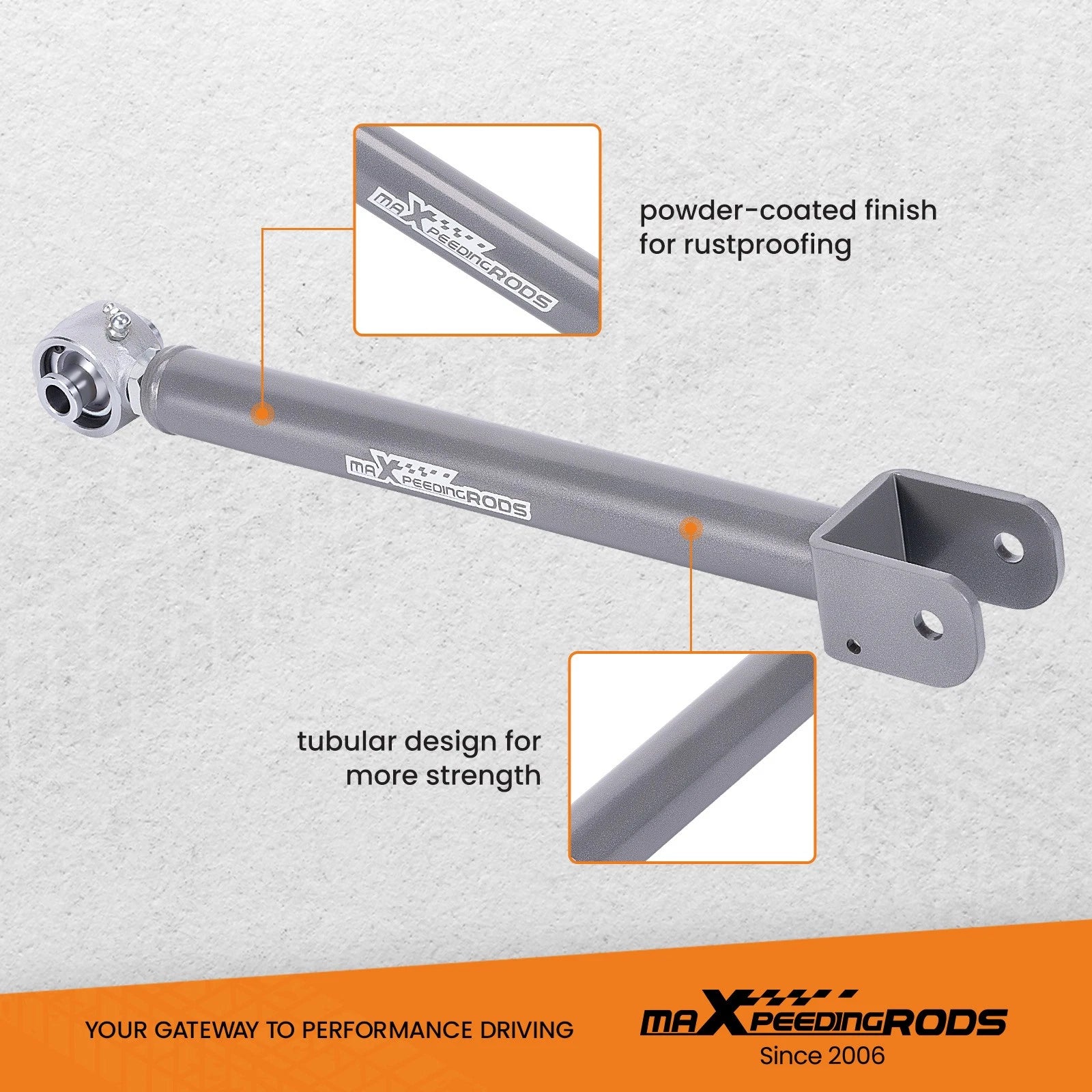 Adjustable Front Upper Control Arms for Jeep Wrangler JK Unlimited (2007-2018)