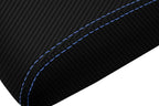 Carbon Fiber Console Lid Armrest Cover for Lexus SC300 (1992–2000) Blue Stitch