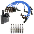 Hitachi Ignition Coils & NGK 6 V-Power Spark Plugs Wire Set for Sierra 1500