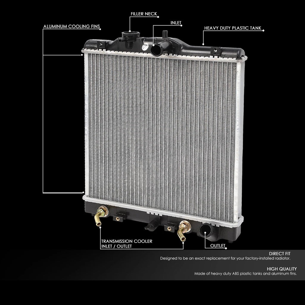 Aluminum Core Replacement Radiator for Honda Civic (1992–2000) DPI-1290