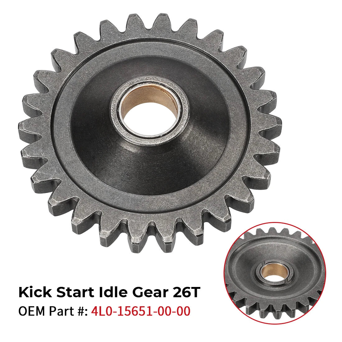 Kick Start Idle Gear 26T for Yamaha Banshee 350 YFZ350 RZ350 (1984–2006)