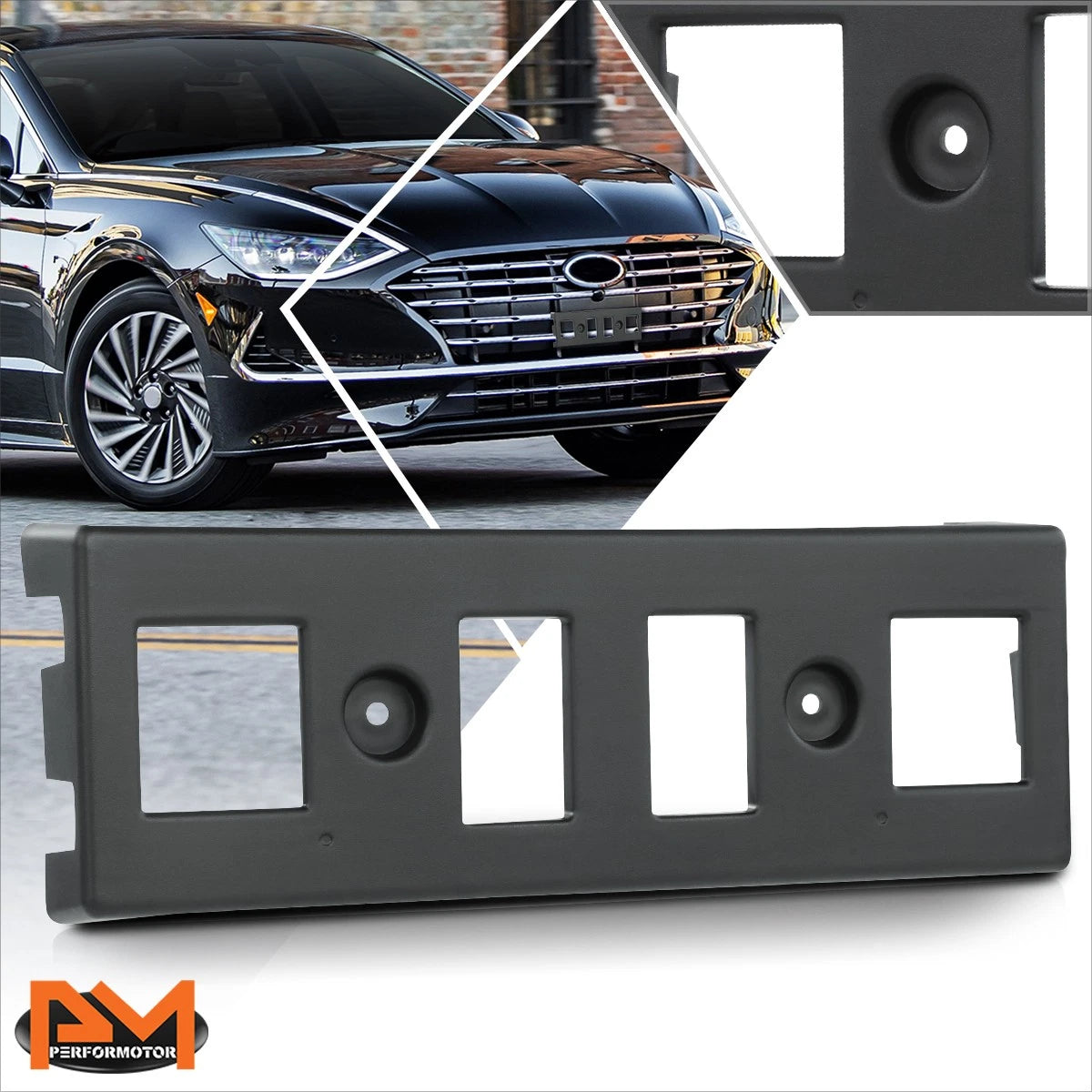 Front Bumper License Plate Mounting Bracket for Hyundai Sonata (2020–2022)