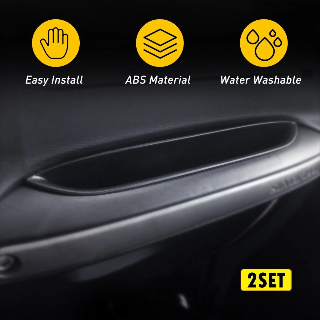 Set of 2 Black Grab Tray Storage Handle Organizer for Jeep Wrangler JK (2007–2018)