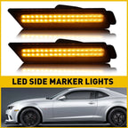 LED Side Bumper Marker Light Lamp for Chevy Camaro (2010–2015) - Smoked