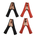 Set of 4 Insulated 100A Alligator Clips for Automotive Test Cable