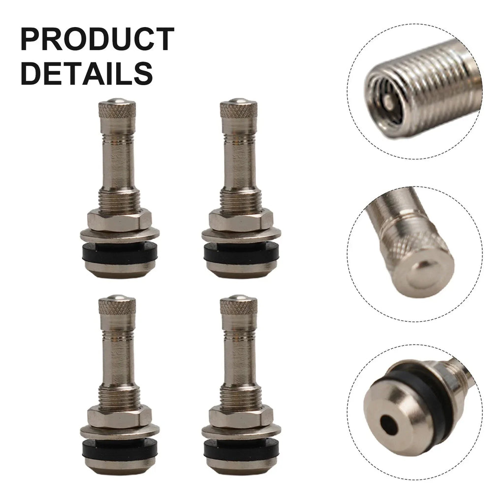 4pcs TR416 Chrome Tubeless Bolt-In Valve Stems