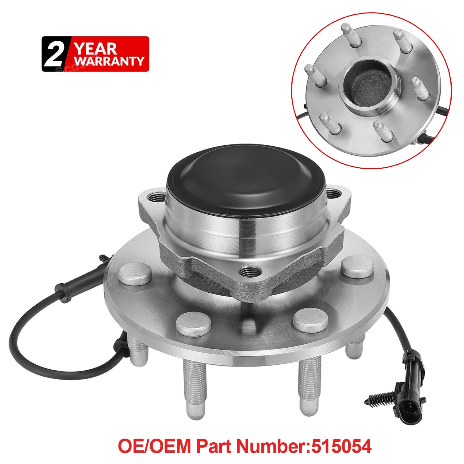 2WD Front Wheel Bearing Hub for Chevrolet Silverado Suburban Tahoe Yukon (2007–2014)