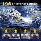 2X AUXITO 9005 LED Headlight Bulbs Kit 48000LM 6500K for High/Low Beam
