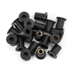 Pack of 20 M5 Rubber Well Nuts for Fairing & Screen Fixing (10mm Hole)