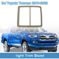 Front Row Headlight Trim Bezel for Toyota Tacoma (2016–2023) Light Brown