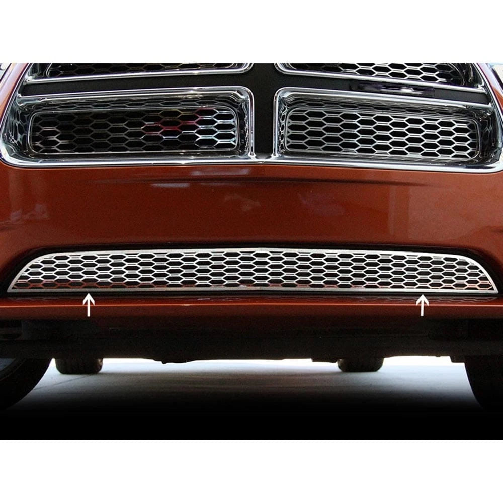 Polished Stainless Steel Lower Grille Overlay for Dodge Charger (2011–2013)