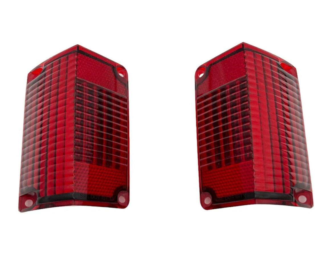 Tail Light Lamp Lenses Pair Right Side Replacement for Chevy El Camino (1968–1969)