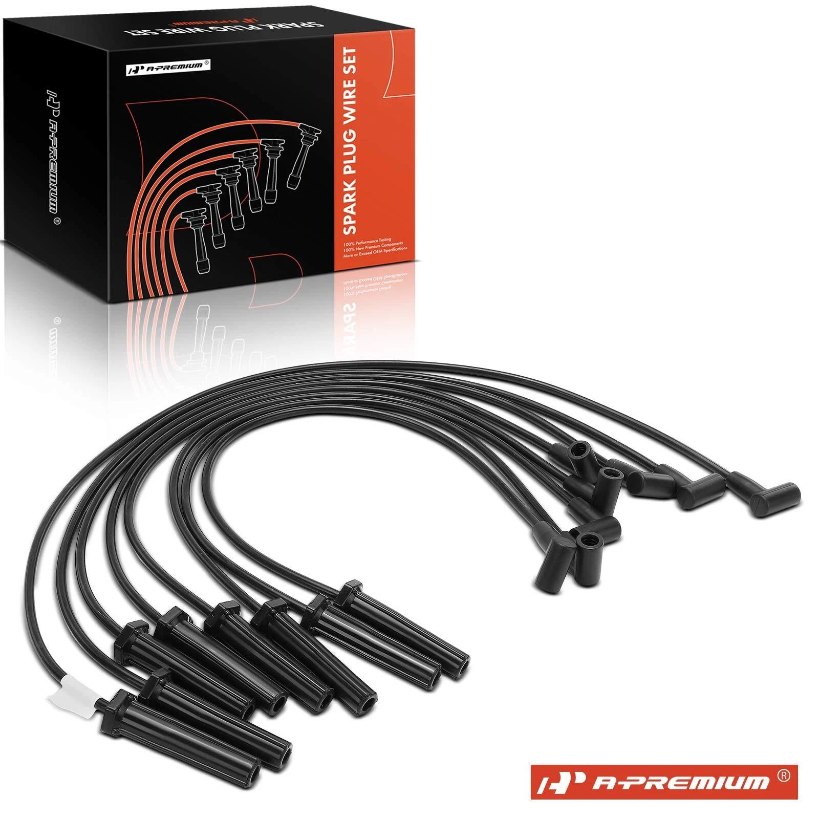 8x Spark Plug Wire Set for Chevrolet C10, K20 Suburban (1977–1980)