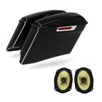 Extended Hard Saddlebags & 6x9" Speakers for Harley Touring (2014–2023)