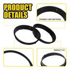 Black Headlight Bezels for Jeep Wrangler TJ (1997-2006)