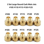 10pcs Main Jet Kit for Mikuni N100/604 (#105, #110, #115, #120, #125)