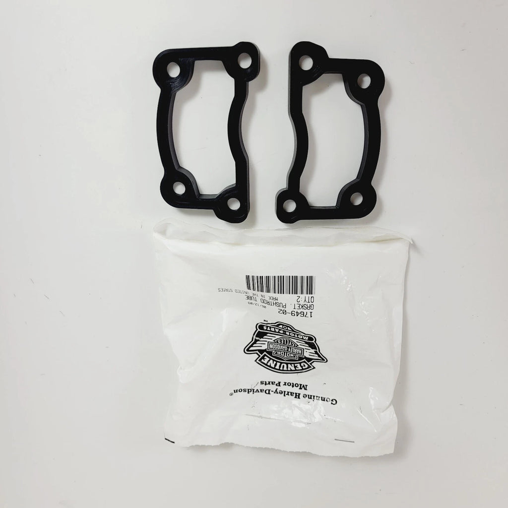 Set of 2 Lower Rear Pushrod Tube Gaskets for Buell XB (2003–2010) 17649-02