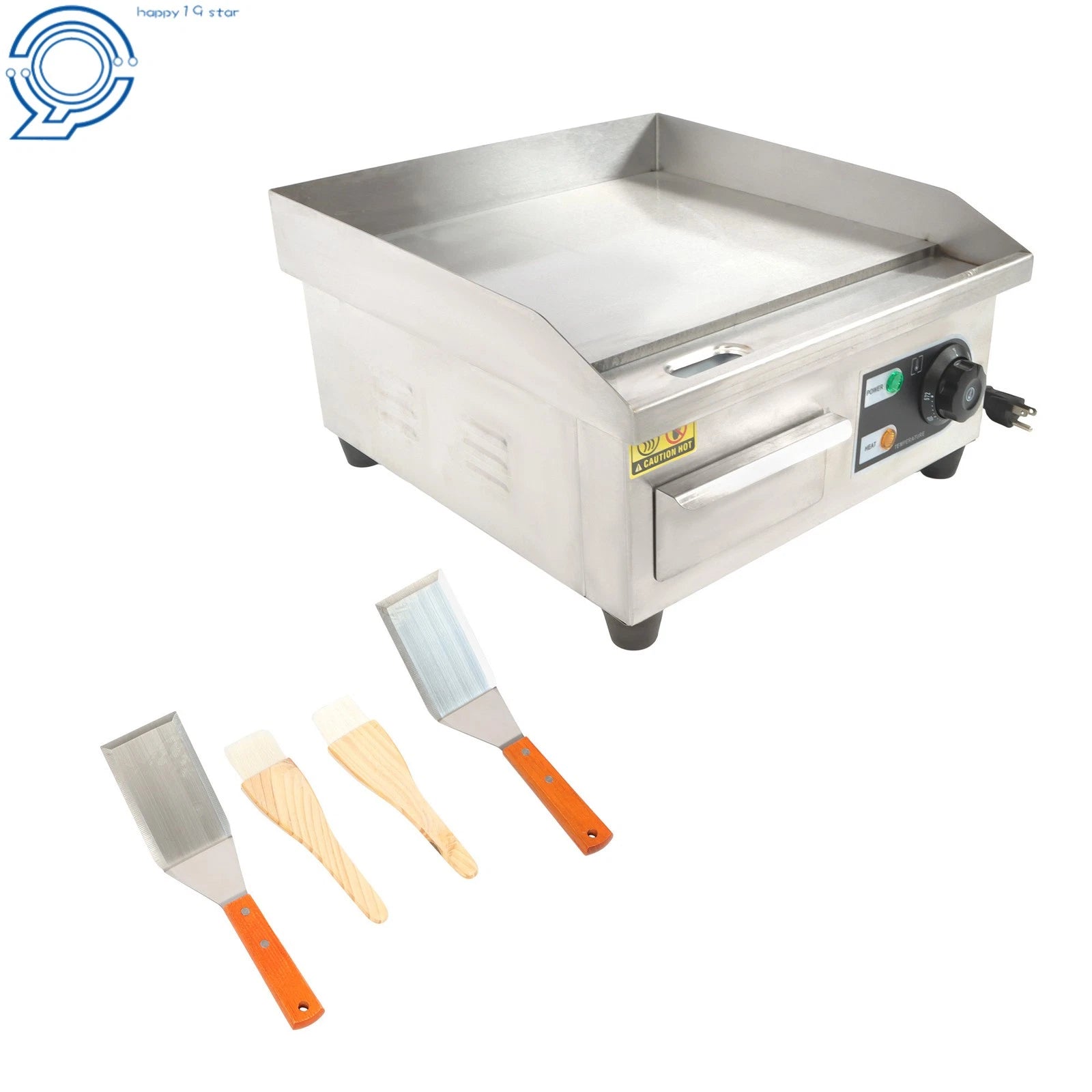 14" Electric Countertop Griddle for Commercial Use