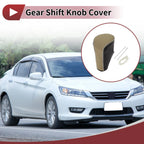 1Pc Gear Shift Knob Cover for Honda Accord 8 (2008–2012) Black Beige Leather