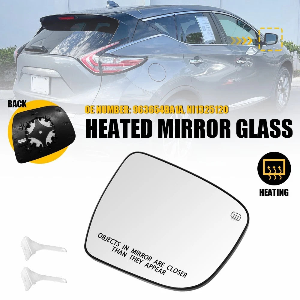 Heated Mirror Glass for Nissan Pathfinder Rogue Murano (2017–2020)