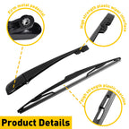 Rear Window Wiper Arm & Blade for Nissan Versa (2007–2011) Rubber