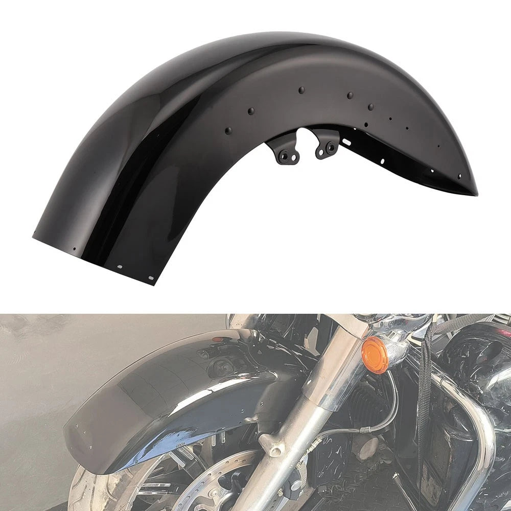 Front Fender for Harley Touring Street & Road Glide (2014–2024) Vivid Black