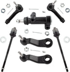 Tie Rod Pitman Arm 4-Groove Idler Arm for Cadillac Chevy GMC Sierra/Yukon (7-Piece)