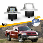 Set of 2 White License Plate Tag Lights for Mitsubishi Raider (2006–2009)