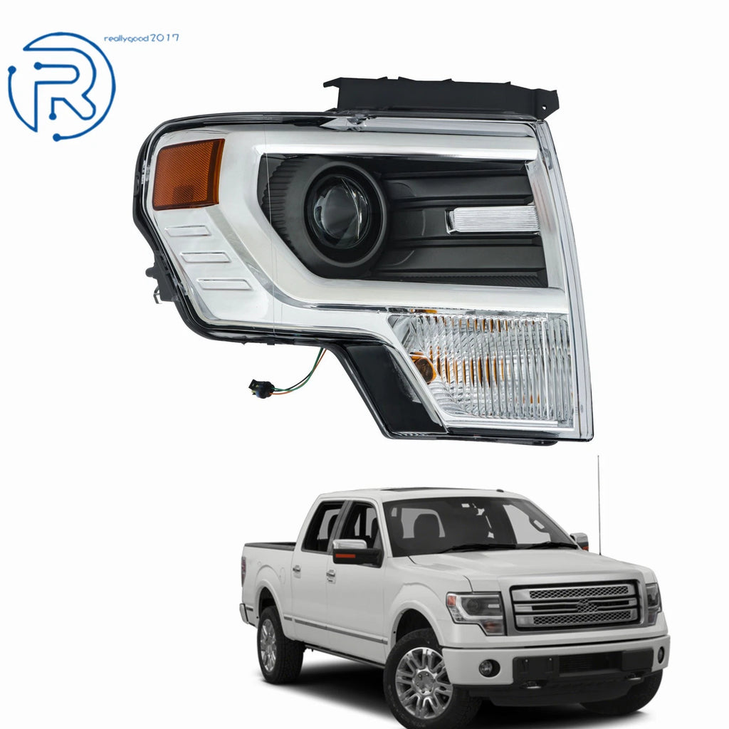 Chrome Projector Headlight for Ford F150 (2013–2014) Right Side