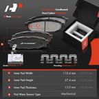 Rear Disc Brake Rotor & Pad Set for Subaru Impreza BRZ