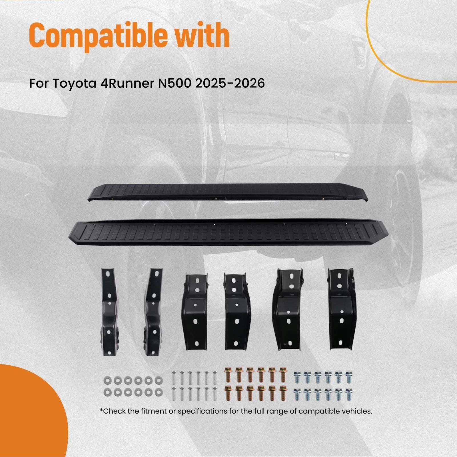 Aluminum Running Boards Pair for Toyota 4Runner (2025–2026) N500