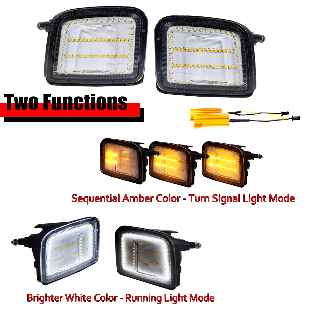 Sequential Switchback LED Front DRL Signal Lights for Subaru WRX STI (2015–2021)