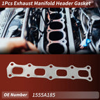 1 Pc Exhaust Manifold Header Gasket for Mitsubishi Outlander (2008–2010) No. 1555A185