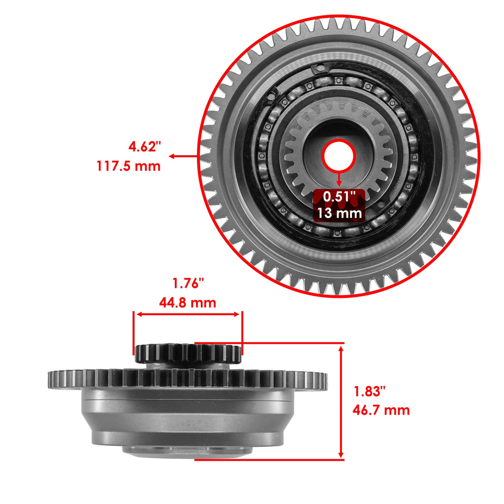Supercharger Clutch Gear Assembly for Yamaha Waverunner GP1800 GP1800R (2017–2021)