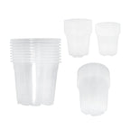 Set of 36 Reinforced Clear Nursery Pots for Plants and Flowers